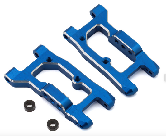 Yokomo RD2.0/SD2.0 Aluminum Short Rear Weight H Suspension Arms (Blue) (2)