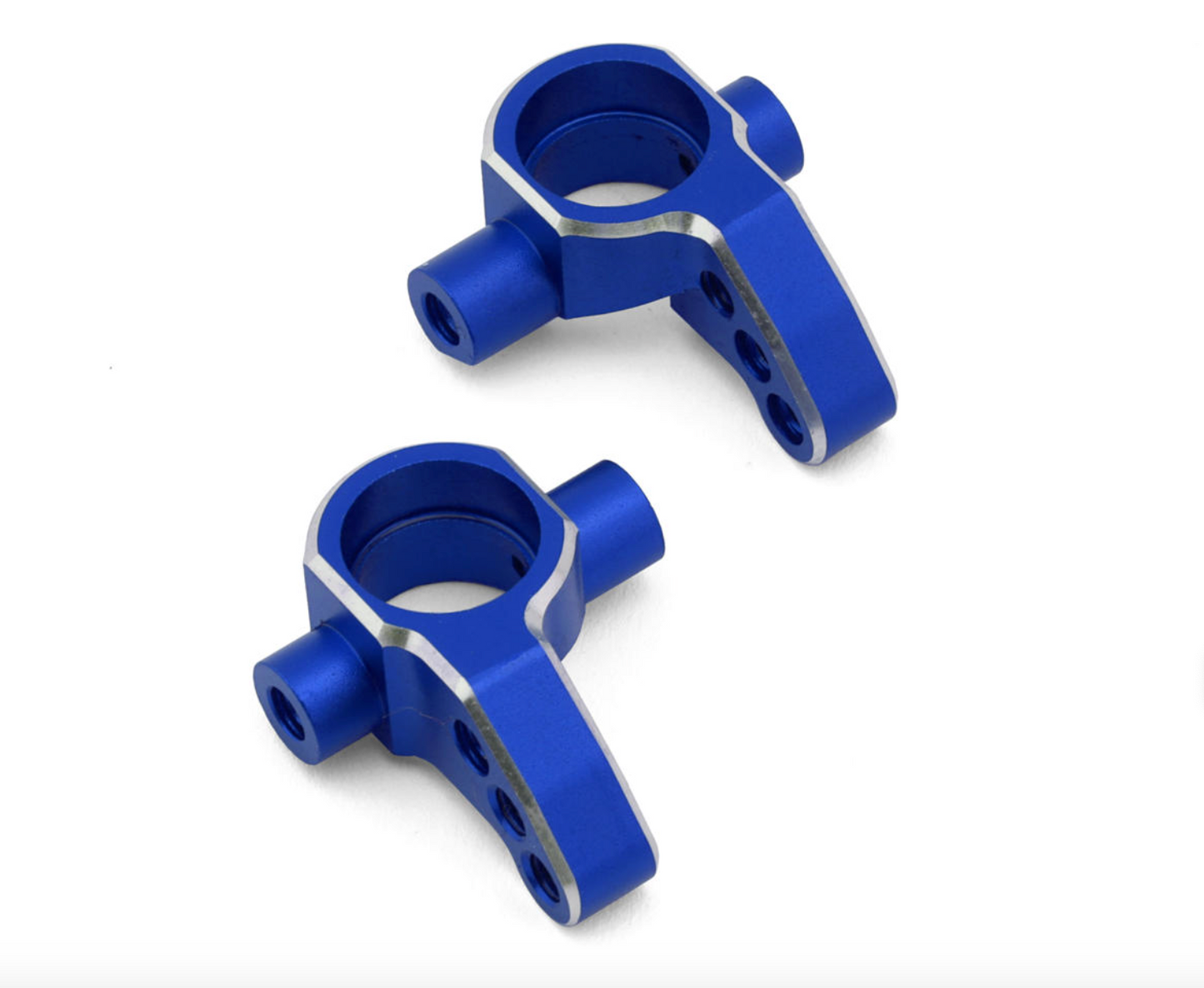 Yokomo RD/SD Aluminum Light Weight Steering Blocks (Blue) (2) (0°)