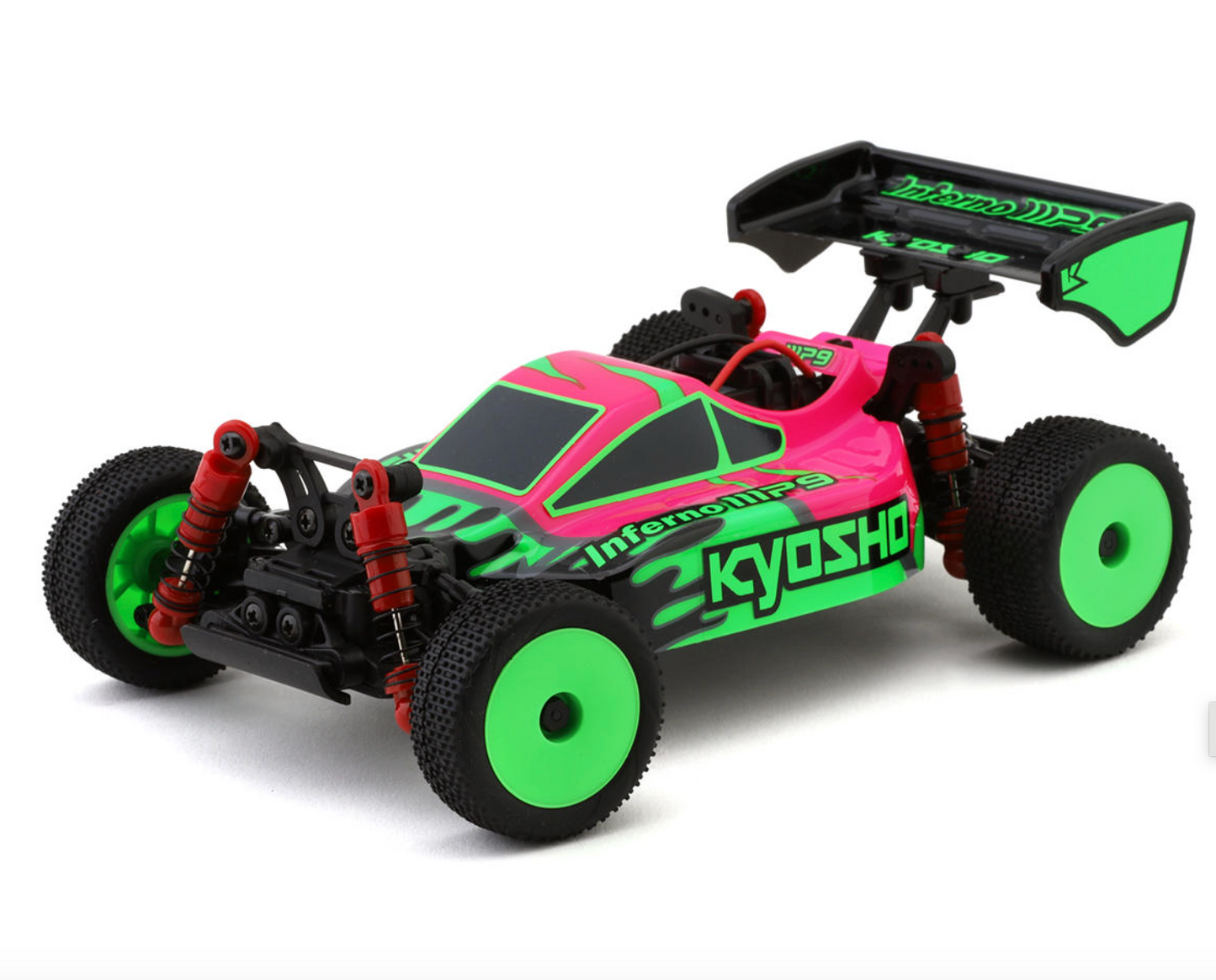 Kyosho MB-010 Mini-Z Inferno MP9 Electric 4WD Micro Buggy Readyset (Pink/Green) w/2.4GHz Radio