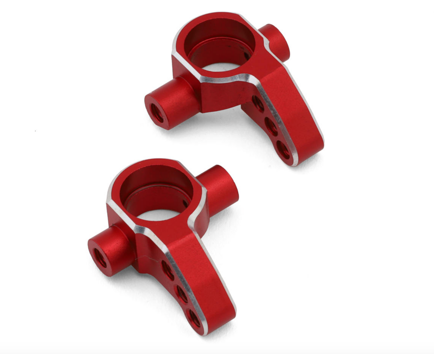 Yokomo RD/SD Aluminum Light Weight Steering Blocks (Red) (2) (0°)