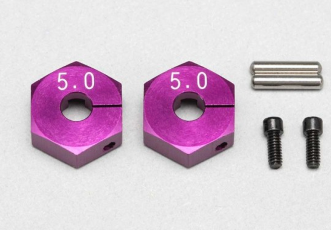 YOKOMO 5mm CLAMP WHEEL HUB (Purple) FOR YD-2(Y2-011CP5A)