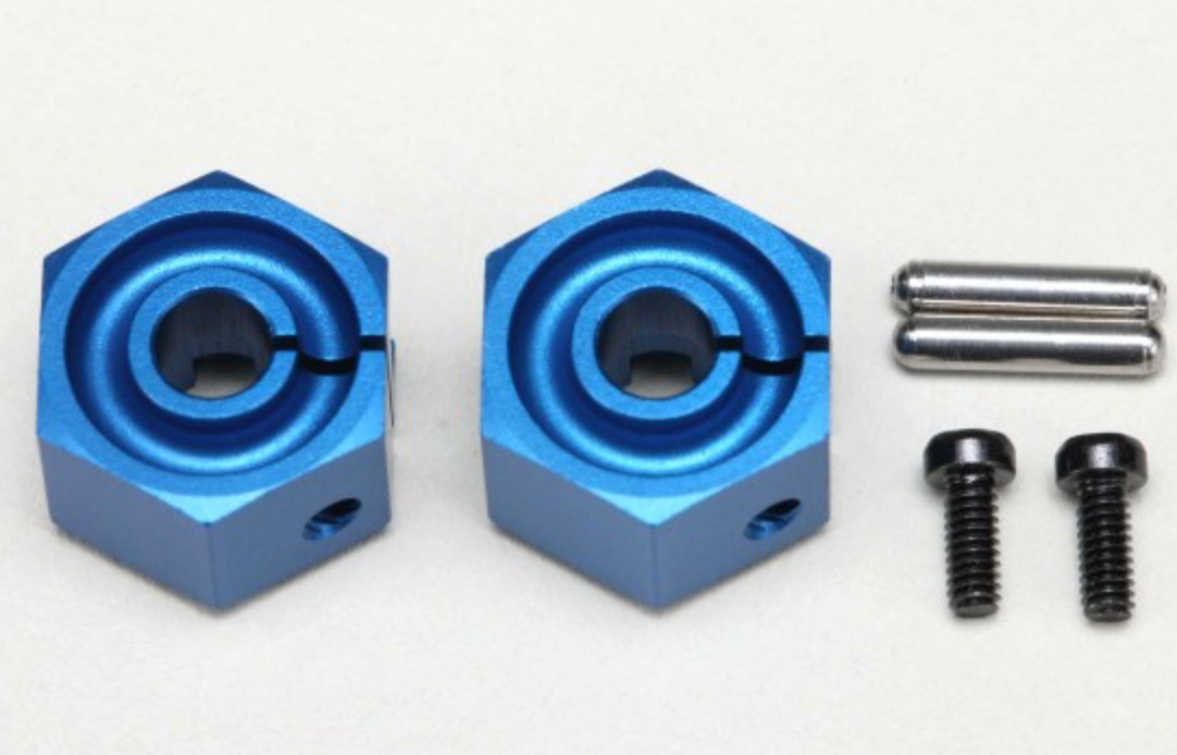 YOKOMO ALUMINUM CLAMP TYPE WHEEL HUB 8.0mm (Blue)(Y2-011CBL8)