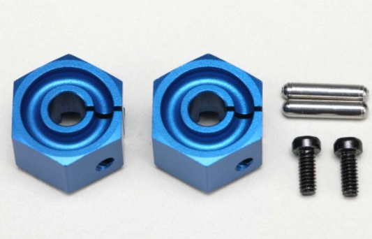 YOKOMO ALUMINUM CLAMP TYPE WHEEL HUB 8.0mm (Blue)(Y2-011CBL8)