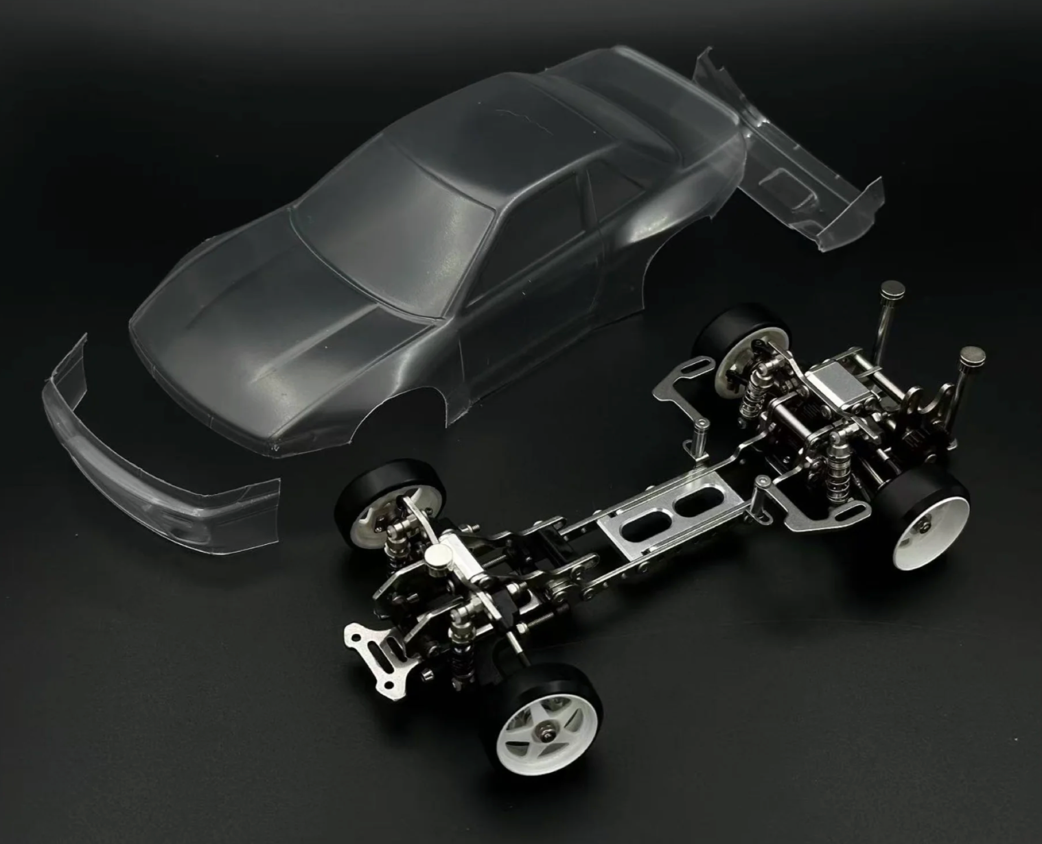 RTS 1-24 RWD Drift PRE-ASSEMBLED Chassis Kit with Body Rims Tires [Rhi ...