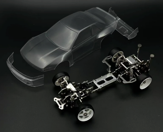 RTS 1-24 RWD Drift PRE-ASSEMBLED Chassis Kit with Body Rims Tires [Rhino Racing] RTS-2402