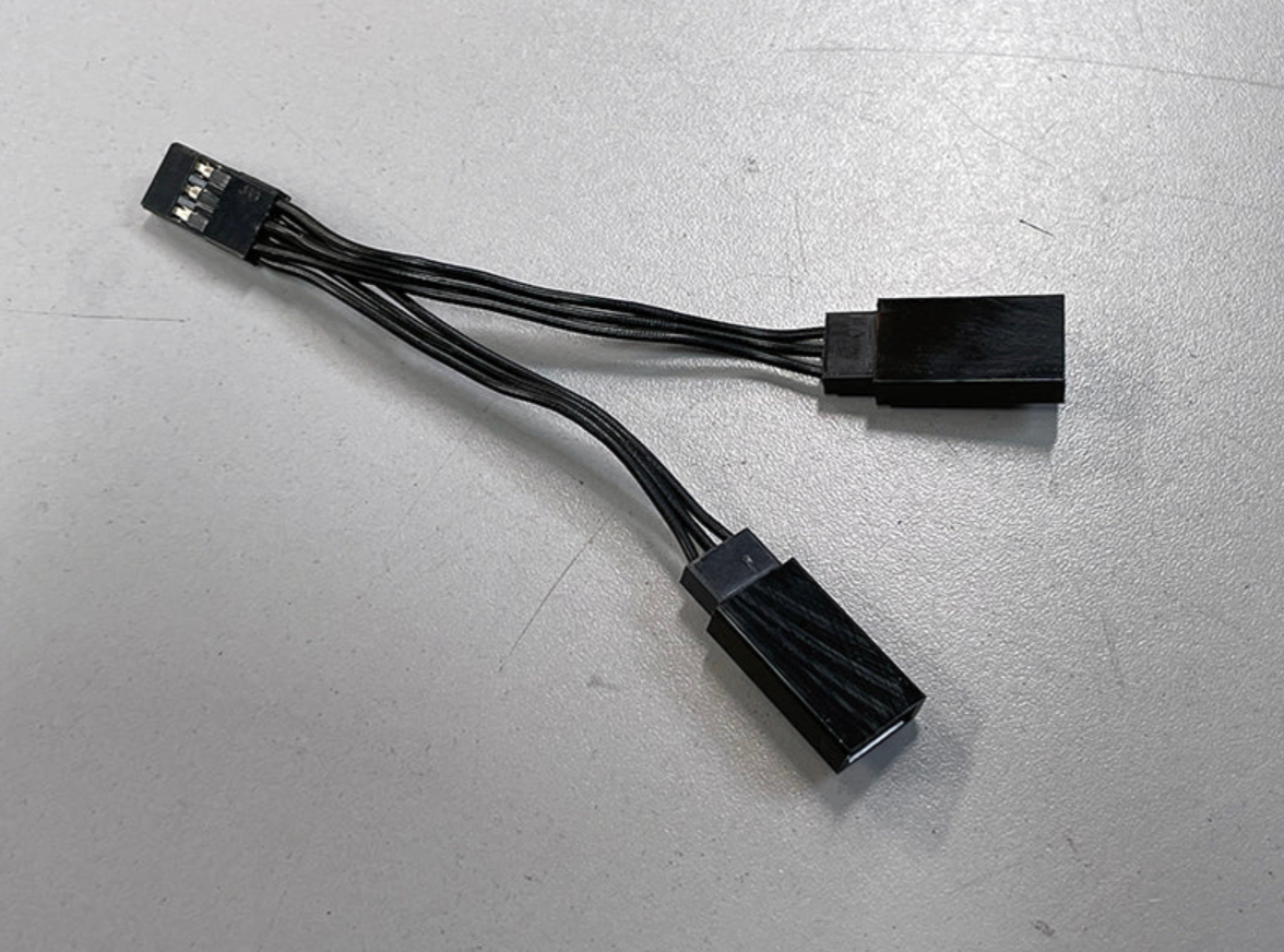 Scale Reflex Servo Y Splitter - ESC (80mm) 3.2" Y-Splitter Cable Wire [Scale Reflex] 700550