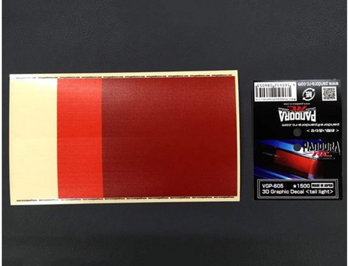 Pandora RC 1/10 Scale 3D Graphic Taillight Decal Sheet (Miniature Scale Drift Accessory)