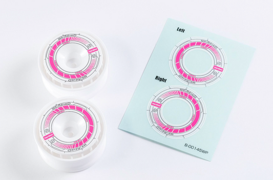 REVE D Wheel Sticker for RW-GA18 (White/Pink)(RJ-WS01WP)