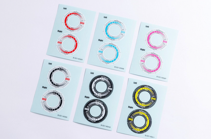 REVE D Wheel Sticker for RW-GA18 (White/Red)(RJ-WS01WR)
