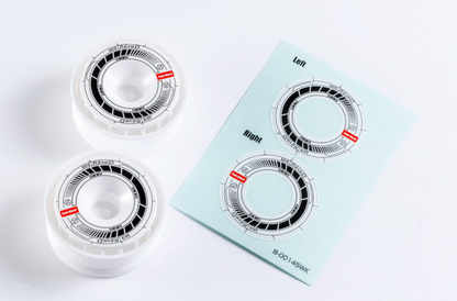REVE D Wheel Sticker for RW-GA18 (White/Black)(RJ-SW01WK)