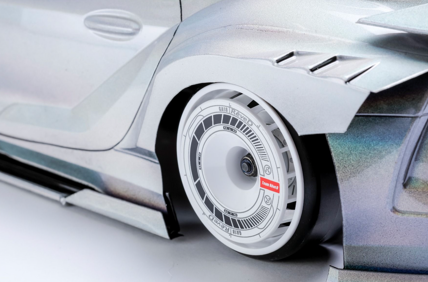 REVE D Wheel Sticker for RW-GA18 (White/Black)(RJ-SW01WK)