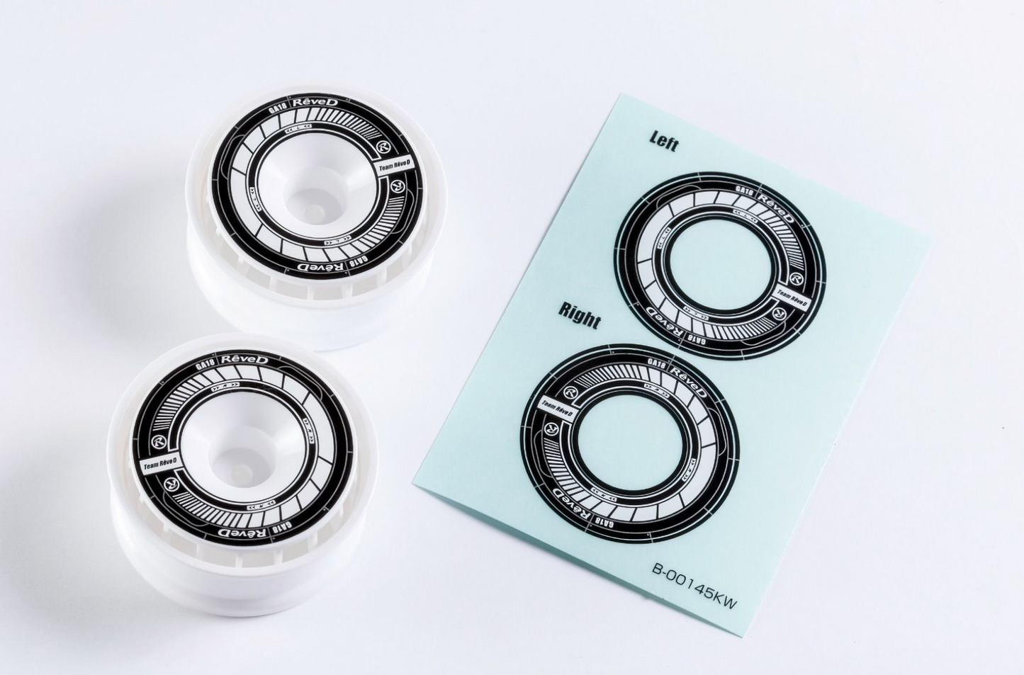 REVE D Wheel Sticker for RW-GA18 (Black/White)(RJ-WS01KW)