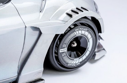 REVE D Wheel Sticker for RW-GA18 (Black/White)(RJ-WS01KW)