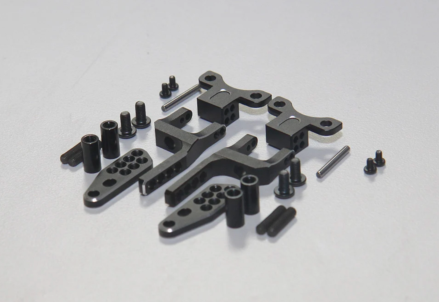 SHARK - Rear H Arm Adapter Set - RED PURPLE BLACK [Rhino Racing] RR-1600B