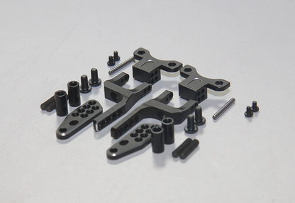 SHARK - Rear H Arm Adapter Set - RED PURPLE BLACK [Rhino Racing] RR-1600B