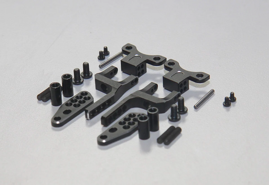 SHARK - Rear H Arm Adapter Set - RED PURPLE BLACK [Rhino Racing] RR-1600B