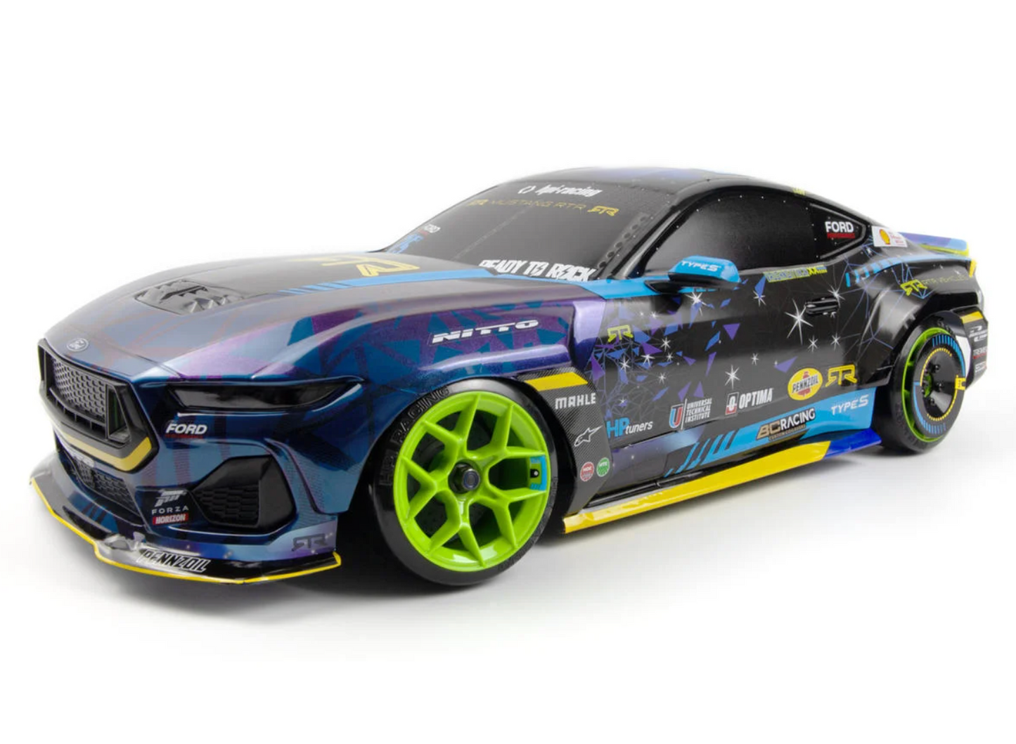 HPI Stage-D10 Flux 1/10 2WD Brushless RTR Drift Car w/Ford Mustang GT RTR S650 Body (Vaughn Gittin Jr.)