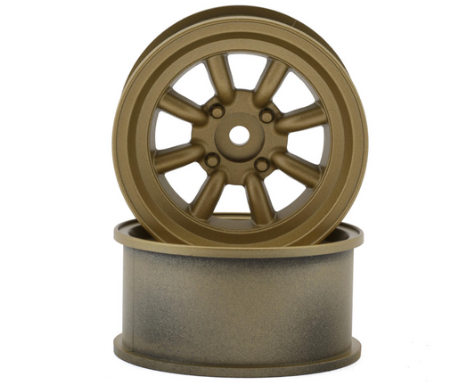Topline RS Watanabe 1/10 Drift Wheels (Gold) (2) (7mm Offset)