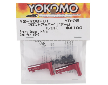 Yokomo YD-2 Aluminum Front Upper L Arm Kit (Red)