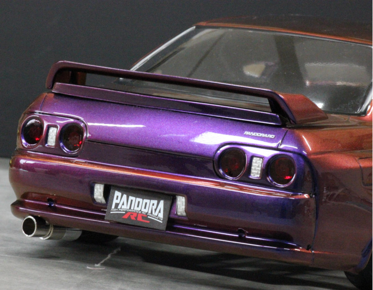 Pandora RC 1/10 Scale Rear Wing Spoiler Set (R32 Type) (Miniature Scale Drift Accessory)