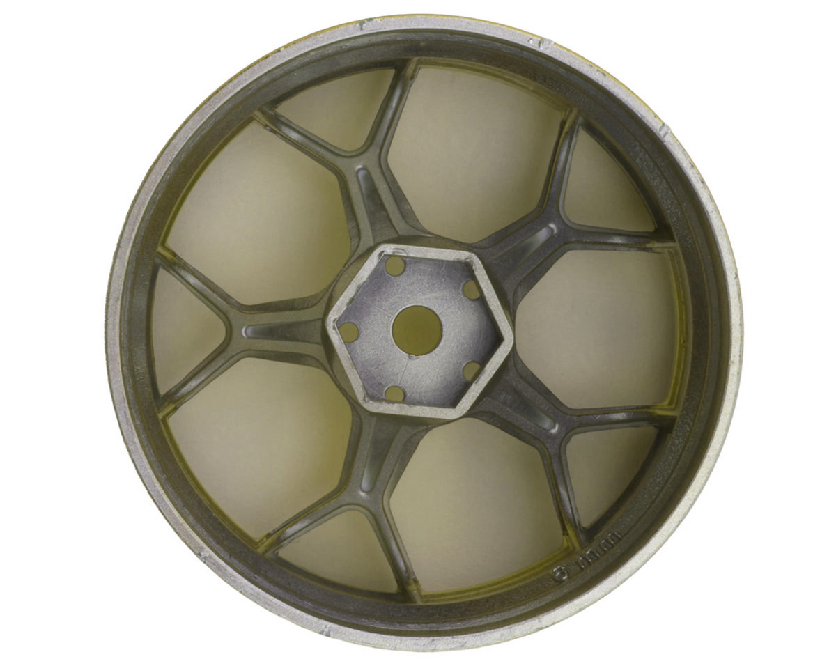 DS Racing Feathery Split Spoke Drift Wheels (Gold Hi Gloss) (2) (6mm Offset) w/12mm Hex