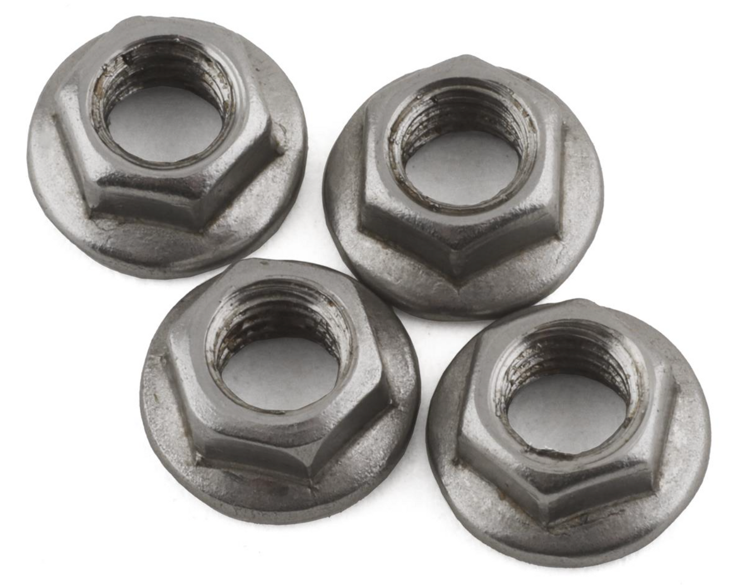 DS Racing 4x5.5mm Stainless Steel Wheel Nuts (Silver) (4)