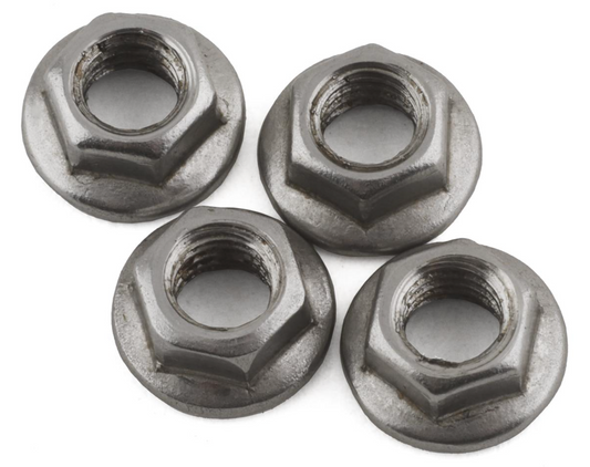 DS Racing 4x5.5mm Stainless Steel Wheel Nuts (Silver) (4)