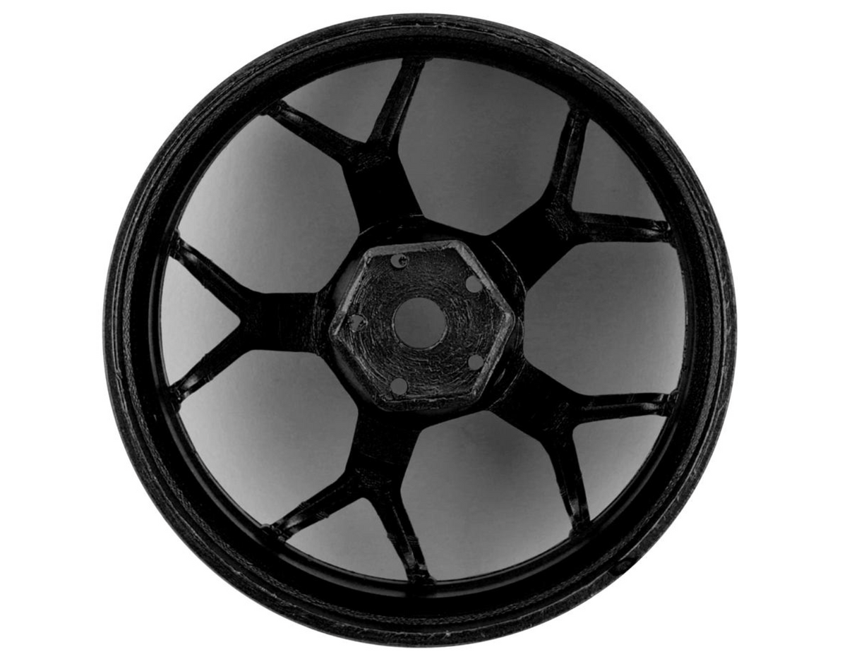 DS Racing Feathery Split Spoke Drift Wheels (Gunmetal) (2) (6mm Offset) w/12mm Hex