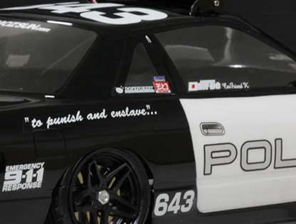 Pandora RC 1/10 Scale Decal Sheet (Police) (Miniature Scale Drift Accessory)