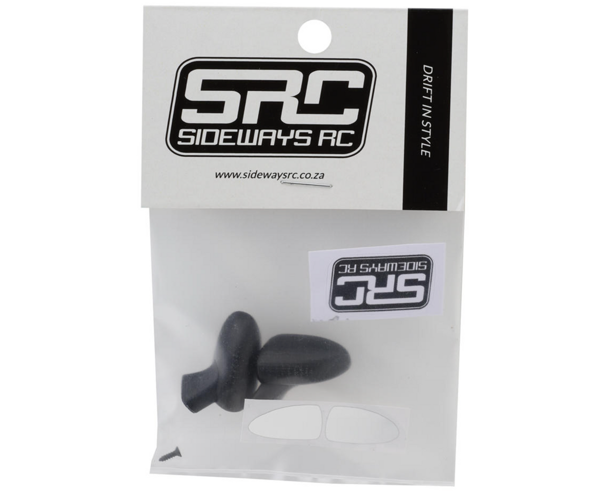 Sideways RC Scale Drift 1/10 GR86 Mirror Set (Black) (2)