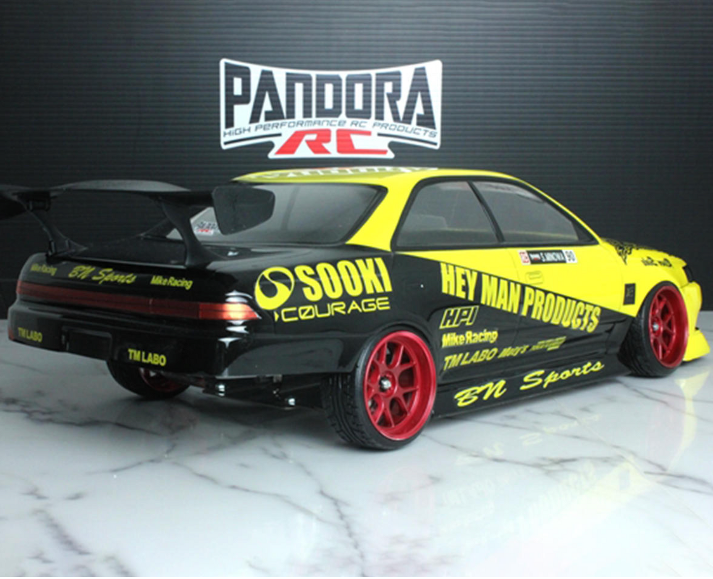 Pandora RC 1/10 Scale Decal Sheet (HEY MAN) (420x300mm) (Miniature Scale Drift Accessory)