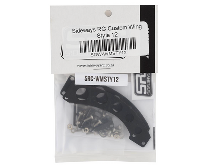 Sideways RC Scale Drift Custom Wing Mount (Black) (Style 12)