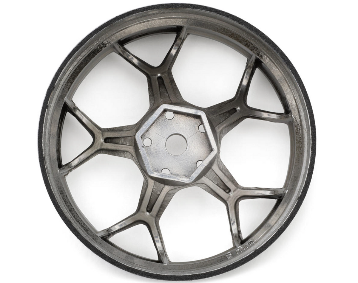 DS Racing Feathery Split Spoke Drift Wheels (Chrome) (2) (8mm Offset) w/12mm Hex