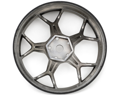 DS Racing Feathery Split Spoke Drift Wheels (Chrome) (2) (8mm Offset) w/12mm Hex