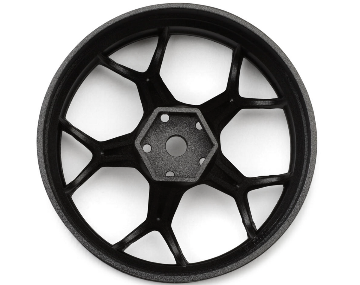 DS Racing Feathery Split Spoke Drift Wheels (Gunmetal) (2) (8mm Offset) w/12mm Hex