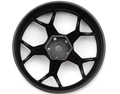DS Racing Feathery Split Spoke Drift Wheels (Gunmetal) (2) (8mm Offset) w/12mm Hex