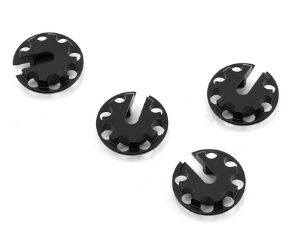 MST Lightweight Lowered Aluminum Shock Spring Cups (Black) (4)