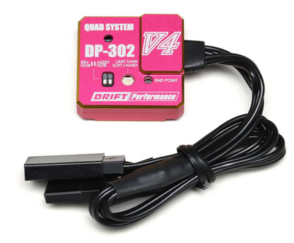 Yokomo DP-302 V4 Drift Steering Gyro (Pink)