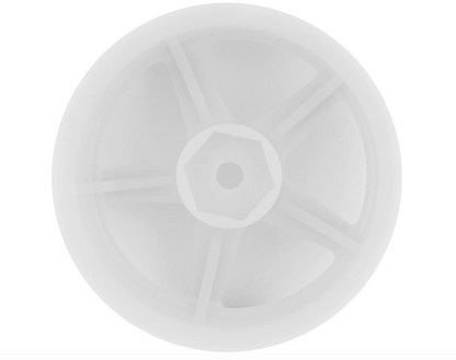 Topline N Model V3 Super High Traction Drift Wheels (White) (2) (8mm Offset) w/12mm Hex