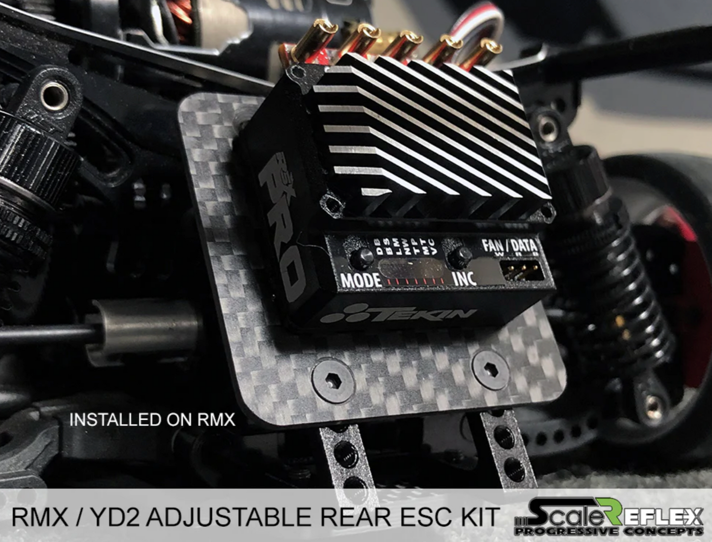 Adjustable Rear ESC KIT - YD2 RMX GALM SD RD (BLACK RED BLUE PURPLE) [Scale Reflex] 863500