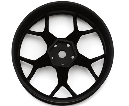 DS Racing Feathery Split Spoke Drift Wheels (Matte Black) (2) (8mm Offset) w/12mm Hex
