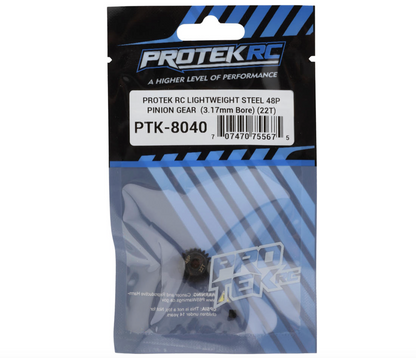ProTek RC Lightweight Steel 48P Pinion Gear (3.17mm Bore) (22T)
