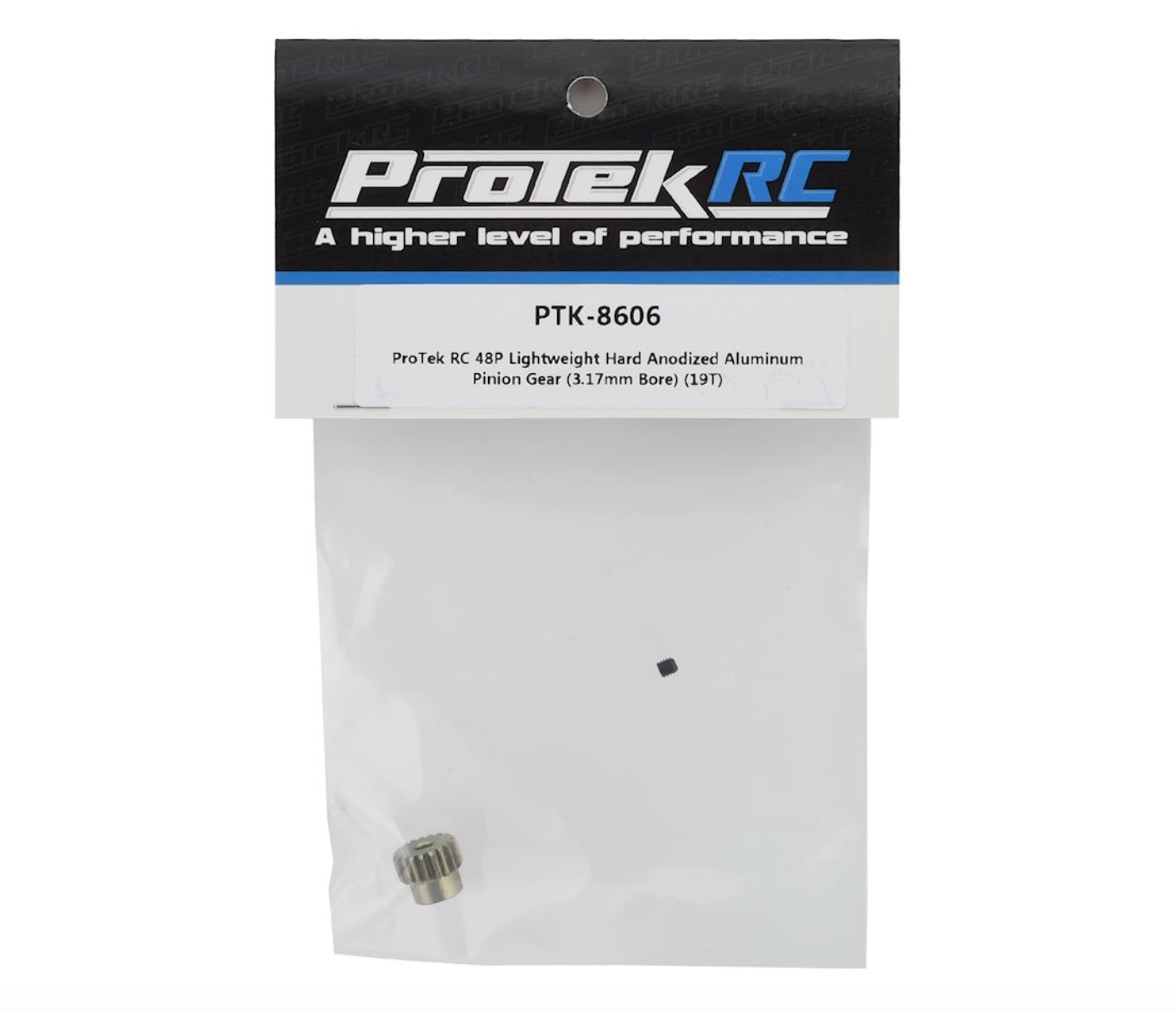 ProTek RC 48P Lightweight Hard Anodized Aluminum Pinion Gear (3.17mm Bore) (19T)