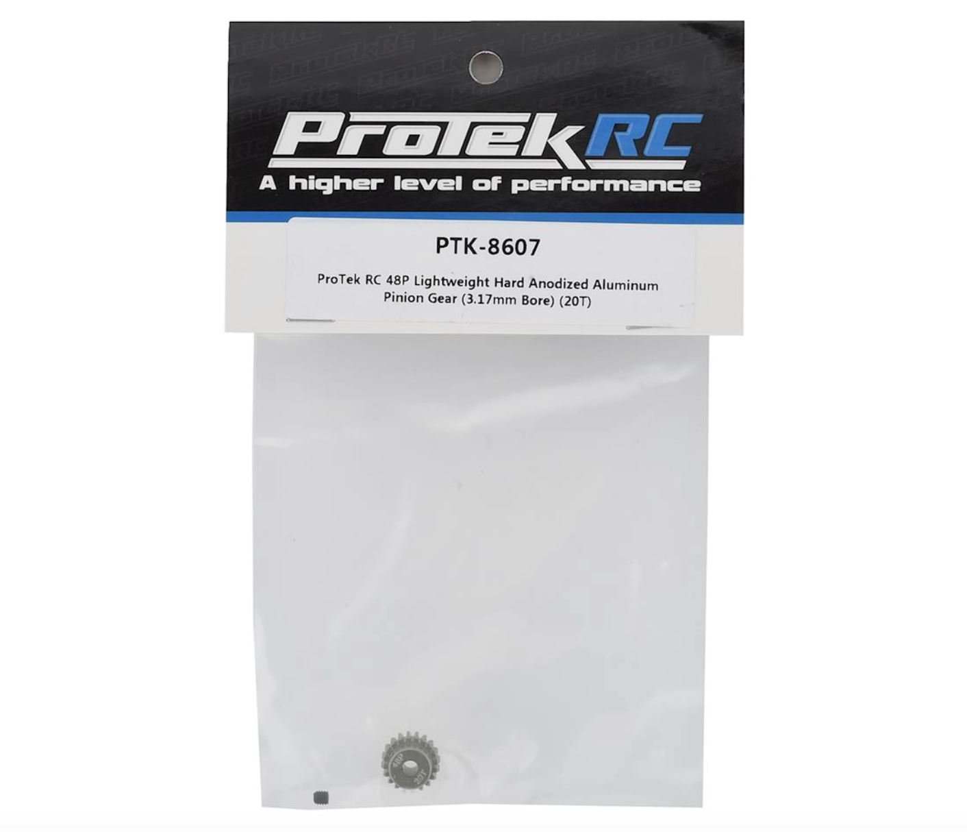 ProTek RC 48P Lightweight Hard Anodized Aluminum Pinion Gear (3.17mm Bore) (20T)