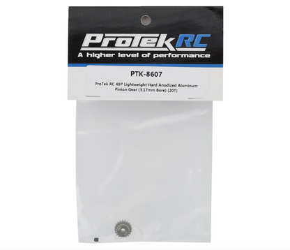 ProTek RC 48P Lightweight Hard Anodized Aluminum Pinion Gear (3.17mm Bore) (20T)