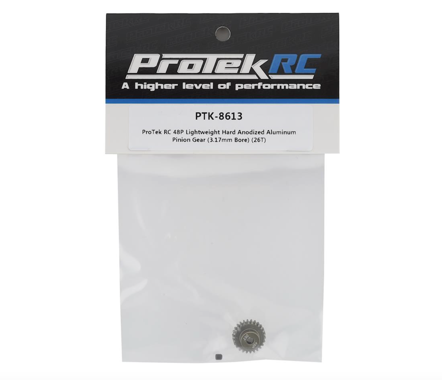 ProTek RC 48P Lightweight Hard Anodized Aluminum Pinion Gear (3.17mm Bore) (26T)