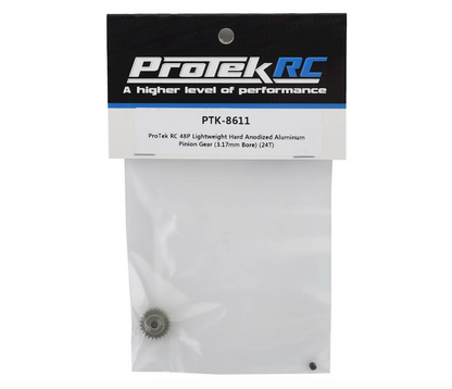 ProTek RC 48P Lightweight Hard Anodized Aluminum Pinion Gear (3.17mm Bore) (24T)
