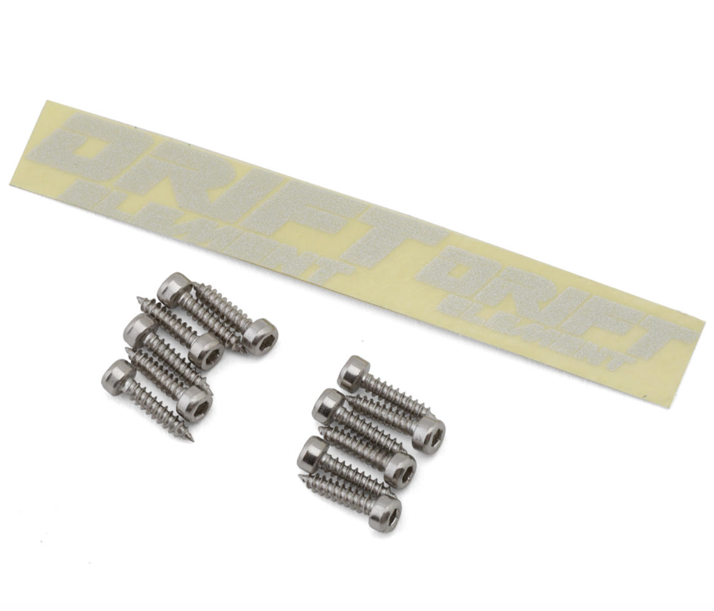 DS Racing Drift Element 6 Spokes Drift Wheel (Flu Green/Chrome Lip/Black Rivet) (Adjustable Offset) (2) w/12mm Hex