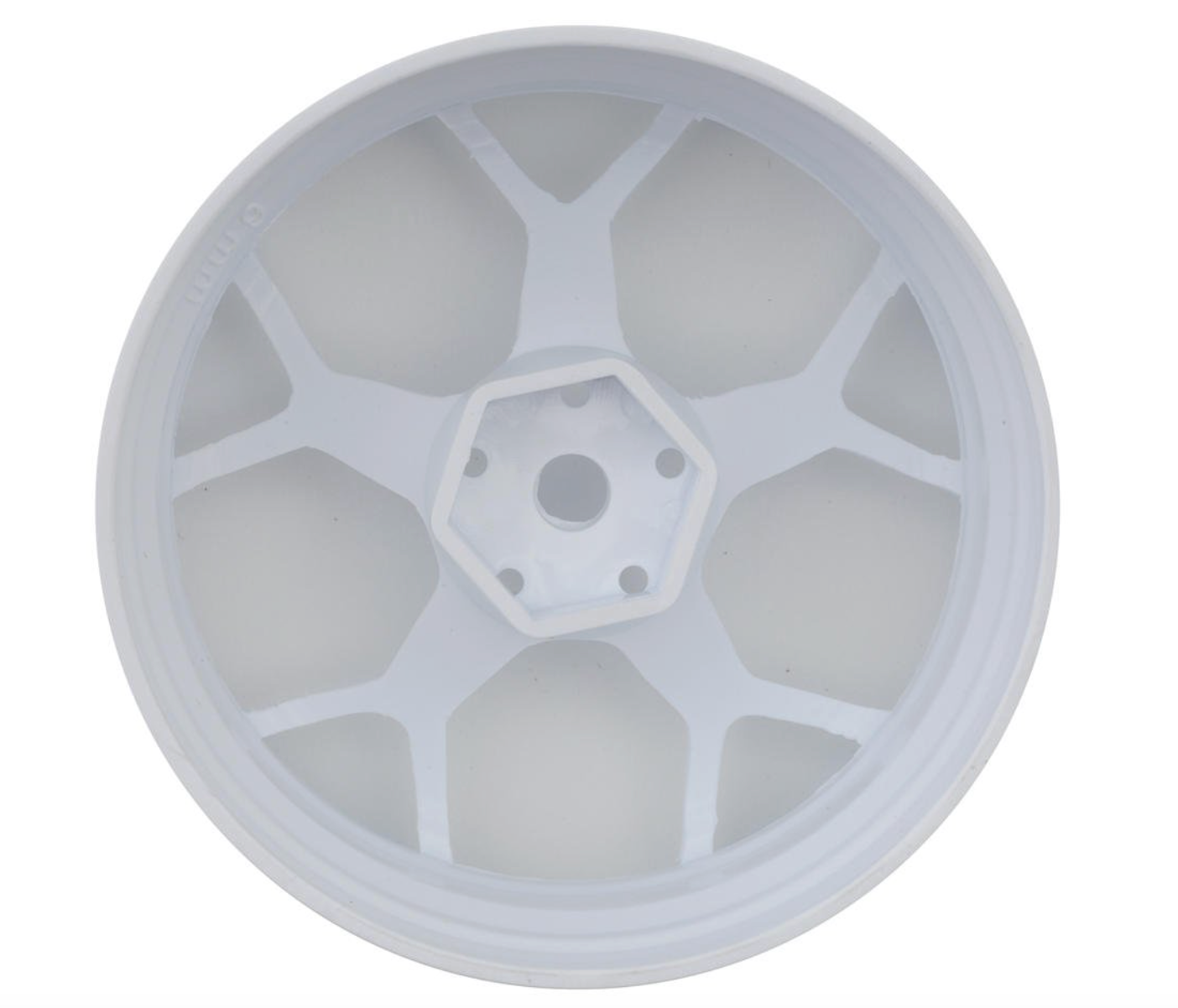 DS Racing Feathery Split Spoke Drift Wheels (White) (2) (Super Soft) (6mm Offset) w/12mm Hex