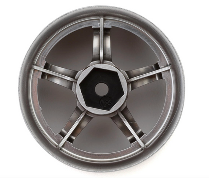 LAB Work Emotion T5R 1/10 2-Piece Concave Drift Wheels (Candy Red/Black) (2) (8mm Offset) w/12mm Hex